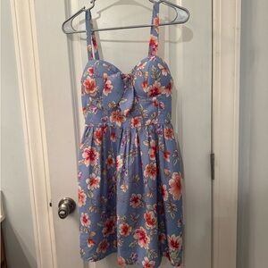 Band of Gypsies Blue Floral Dress